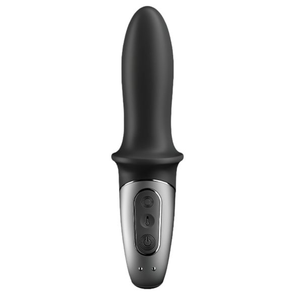 Satisfyer Hot Passion - anālais vibrators ar sildīšanu, melns