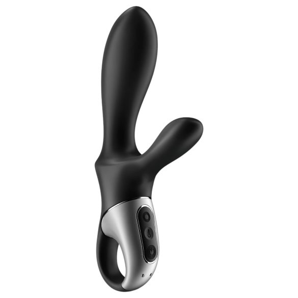 Satisfyer Heat Climax+ - anālais vibrators ar sildīšanu, melns