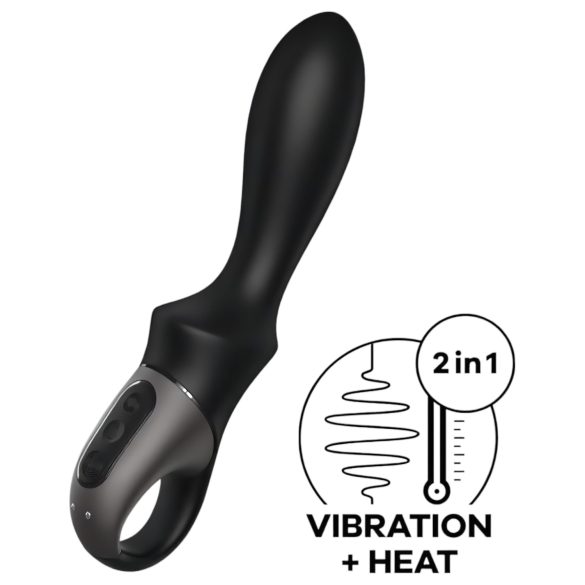 Satisfyer Heat Climax - anālais vibrators ar sildīšanu melns