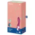 Satisfyer Heated Thrill - lietotnes vadāms uzsildošs vibrators (sarkans)