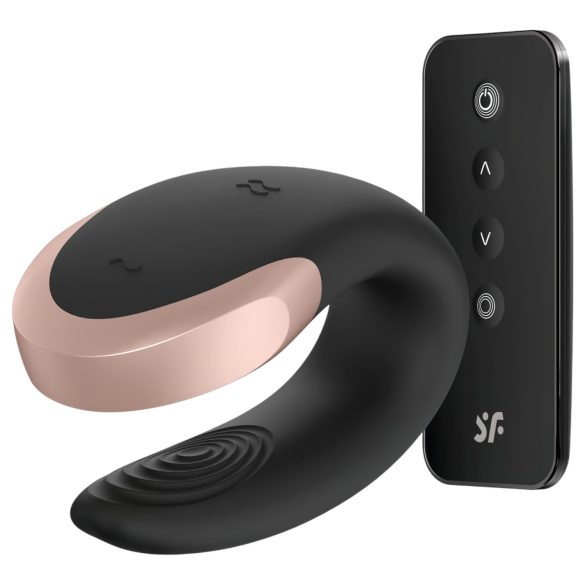 Satisfyer Double Love - viedais, bezvadu pāru vibrators (melns)