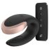 Satisfyer Double Love - viedais, bezvadu pāru vibrators (melns)