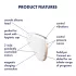 Satisfyer Love Triangle - klitora stimulators ar gaisa viļņiem balts