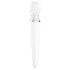 Satisfyer Double Wand-er - masāžas vibrators ar aplikāciju baltā krāsā