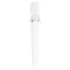 Satisfyer Double Wand-er - masāžas vibrators ar aplikāciju baltā krāsā