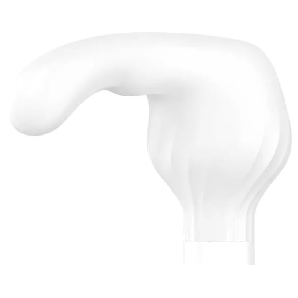Satisfyer Double Wand-er - masāžas vibrators ar aplikāciju baltā krāsā