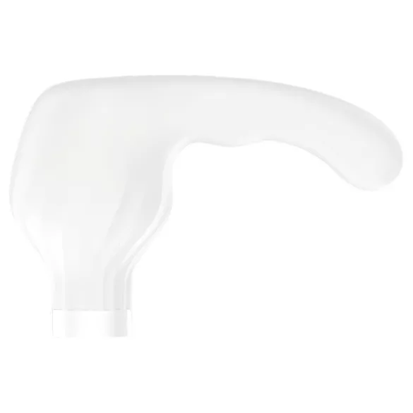 Satisfyer Double Wand-er - masāžas vibrators ar aplikāciju baltā krāsā