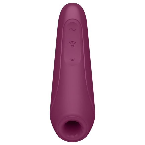 Satisfyer Curvy 1+ - klitora stimulators ar gaisa viļņiem sarkans