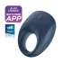 Satisfyer Strong One - viedais vibrējošais erekcijas gredzens zils