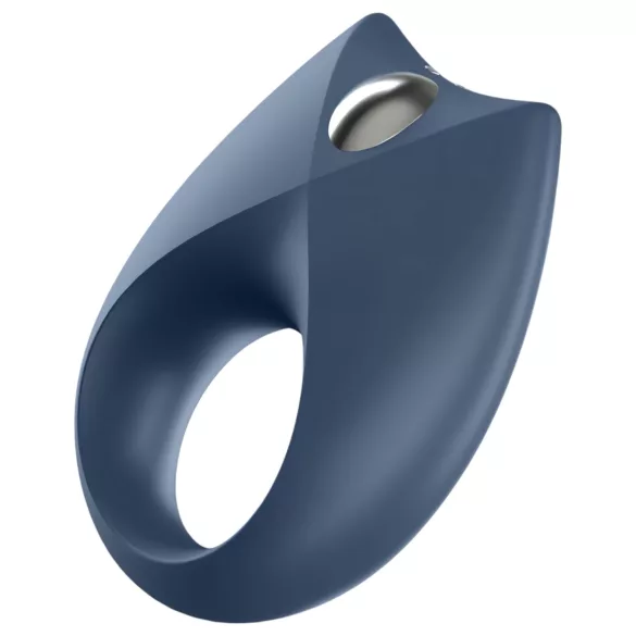 Satisfyer Royal One - lietotnes vadāms vibrējošs dzimumlocekļa gredzens vīriešiem (zils)