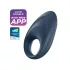 Satisfyer Mighty One - erekcijas gredzens ar vibrāciju zilā krāsā