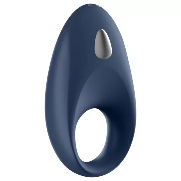 Satisfyer Mighty One - erekcijas gredzens ar vibrāciju zilā krāsā