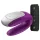 Satisfyer Double Fun - ar lietotni vadāms pāru vibrators (violets)