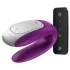 Satisfyer Double Fun - ar lietotni vadāms pāru vibrators (violets)