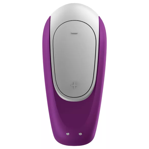 Satisfyer Double Fun - ar lietotni vadāms pāru vibrators (violets)