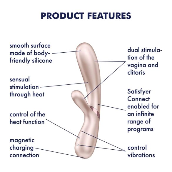 Satisfyer Hot Lover - viedais vibrators sudraba krāsā