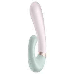   Satisfyer Heat Wave - sieviešu vibrators ar sildošu funkciju, menta krāsā