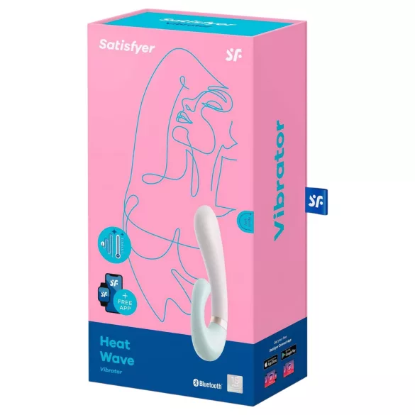 Satisfyer Heat Wave - lietotnē vadāms uzsildošs vibrators (mentols)