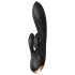 Satisfyer Double Flex - lietotnes vadāms vibrators ar klitora atzaru (melns)