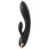 Satisfyer Double Flex - lietotnes vadāms vibrators ar klitora atzaru (melns)