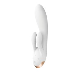   Satisfyer Double Flex - gudrā, klitora vibratora roka (balta)