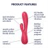 Satisfyer Mono Flex - inteliģents ūdensizturīgs vibrators (sarkans)