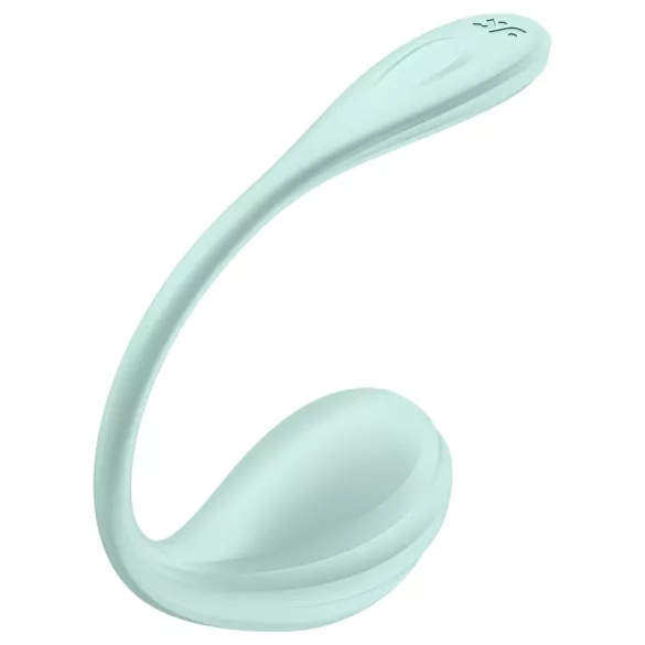Satisfyer Smooth Petal - lietotnes vadīta vibrējoša ola (zaļa)