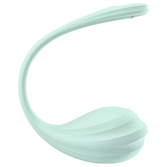 Satisfyer Smooth Petal - lietotnes vadīta vibrējoša ola (zaļa)