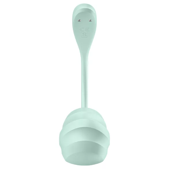 Satisfyer Smooth Petal - lietotnes vadīta vibrējoša ola (zaļa)