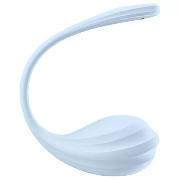 Satisfyer vibrējošā olas rotaļlieta ar vadību caur lietotni zilā krāsā