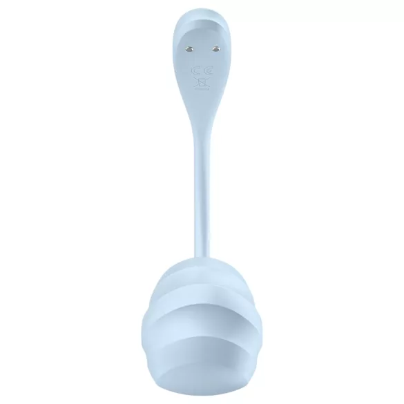 Satisfyer vibrējošā olas rotaļlieta ar vadību caur lietotni zilā krāsā