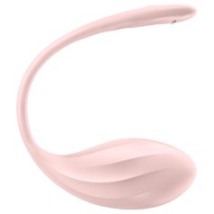   Satisfyer vibrējoša ola ar tālvadību, rozā, Ribbed Petal