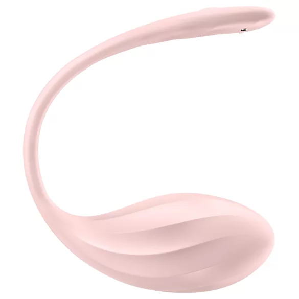 Satisfyer vibrējoša ola ar tālvadību, rozā, Ribbed Petal