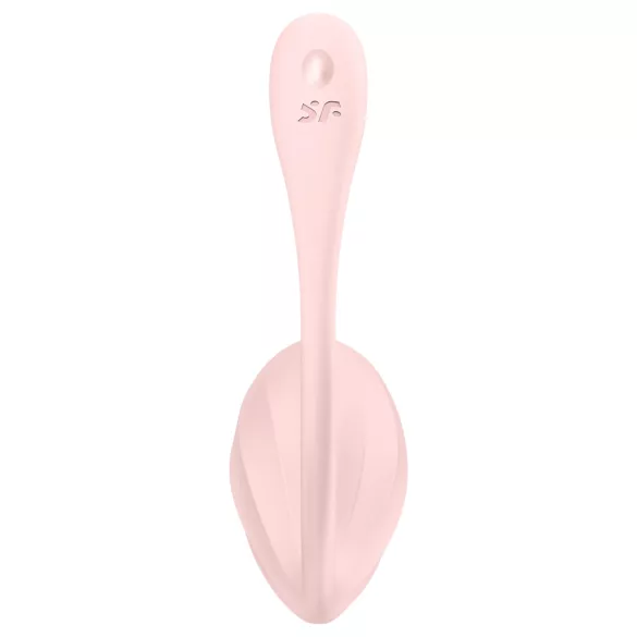 Satisfyer vibrējoša ola ar tālvadību, rozā, Ribbed Petal