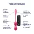 Satisfyer Love Birds 2 - lietotnes vadāma vibrējoša geišas bumbiņa (rozā)