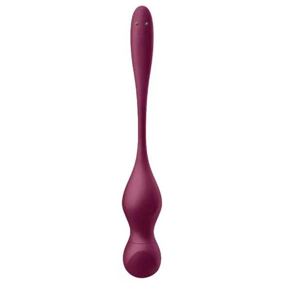 Satisfyer Love Birds Vary - lietotnes vadāms vibrējošs gejšas bumbiņu vibrators (sarkans)