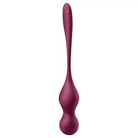 Satisfyer Love Birds Vary - lietotnes vadāms vibrējošs gejšas bumbiņu vibrators (sarkans)