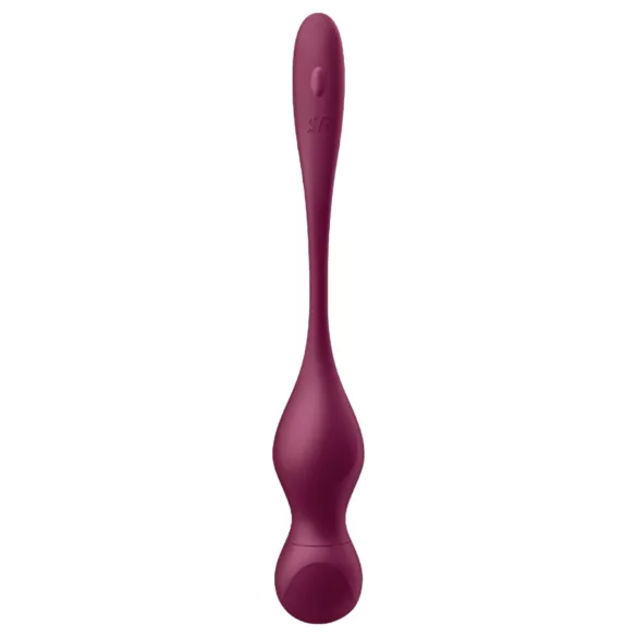 Satisfyer Love Birds Vary - lietotnes vadāms vibrējošs gejšas bumbiņu vibrators (sarkans)