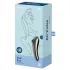 Satisfyer Dual Kiss - uzlādējams vaginālais un klitora vibrators melns