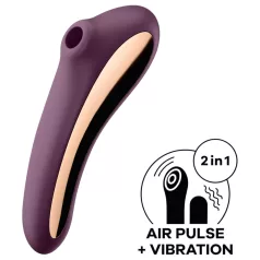   Satisfyer Dual Kiss - 2in1 vibrators klitoram un vagīnai, violets