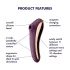Satisfyer Dual Kiss - 2in1 vibrators klitoram un vagīnai, violets