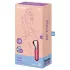 Satisfyer Dual Love - klitora un maksts vibrators ar Bluetooth, sarkans