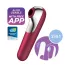 Satisfyer Dual Love - klitora un maksts vibrators ar Bluetooth, sarkans