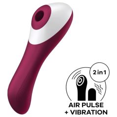   Satisfyer Dual Crush - uzlādējams vaginālais un klitora vibrators sarkans