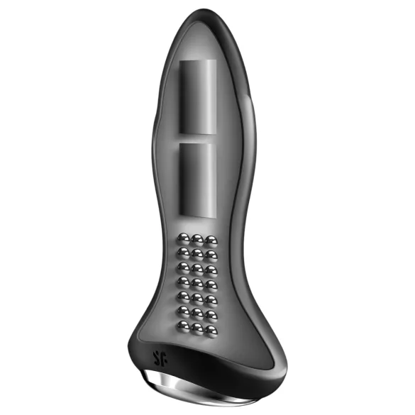 Satisfyer anālais vibrators ar bumbiņām, melns