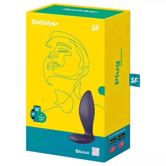 Satisfyer anālais vibrators ar aplikāciju vadību, violets