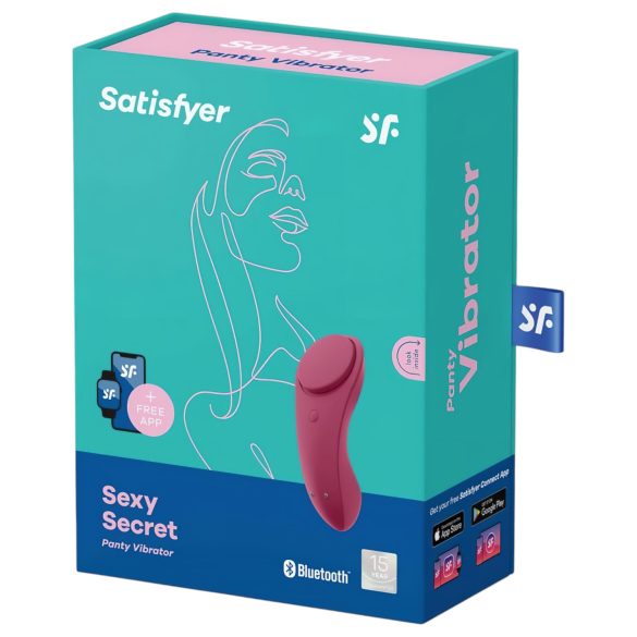 Satisfyer Sexy Secret - sieviešu biksīšu vibrators, ūdensizturīgs, sarkans