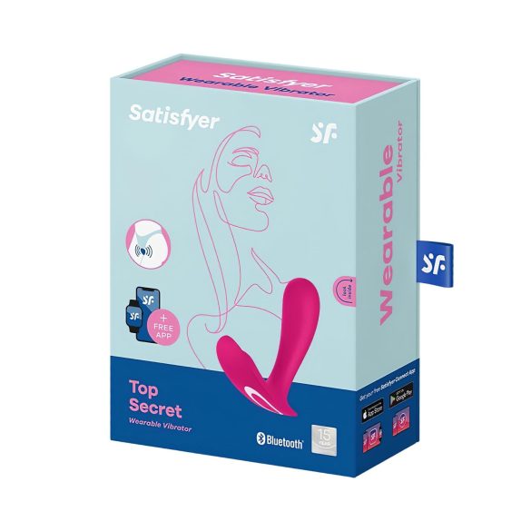 Satisfyer Top Secret - vibrators ar 2 motoriem, rozā