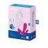 Satisfyer Top Secret Plus - gudrs 3-zaru vibrators (rozā)