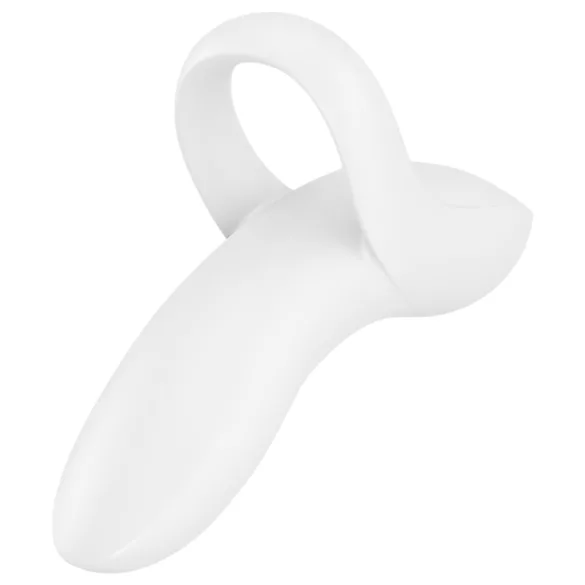 Satisfyer Bold Lover - pirkstu vibrators uzlādējams ūdensizturīgs balts